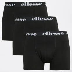 Ellesse Herren 3er-Pack Boxershorts Schwarz