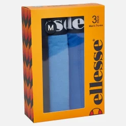 Ellesse Herren 3er-Pack Boxershorts Marineblau / Blau