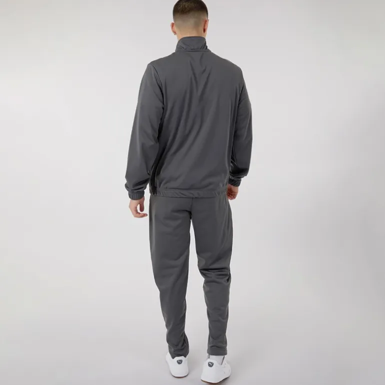 Ellesse Herren Ferrari Poly Trainingsanzug Dunkelgrau