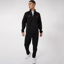 Ellesse Herren Ferrari Poly Trainingsanzug Schwarz