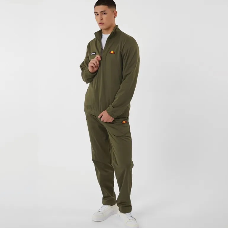 Ellesse Herren Ferrari Poly Trainingsanzug Khaki