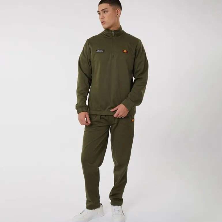 Ellesse Herren Ferrari Poly Trainingsanzug Khaki