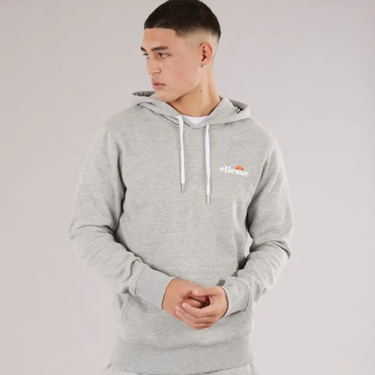Ellesse Herren Giffone Hoodie Light Grey Marl