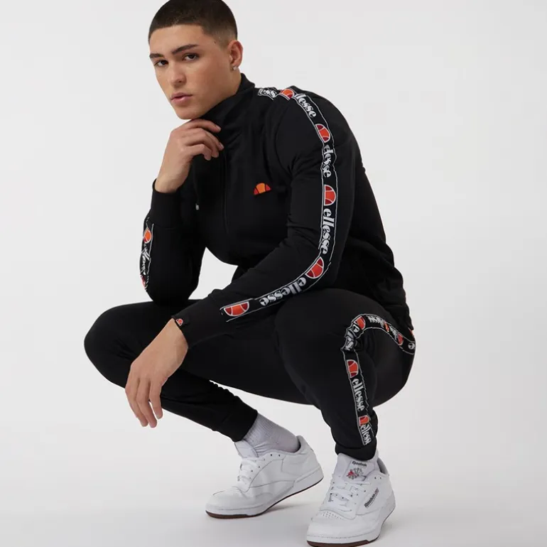 Ellesse Herren Giraldo Taped Poly Trainingsanzug Schwarz
