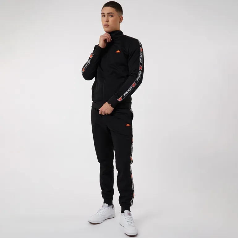 Ellesse Herren Giraldo Taped Poly Trainingsanzug Schwarz