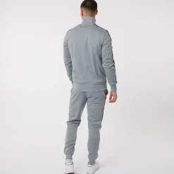 Ellesse Herren Giraldo Tracksuit mit Beinbesatz Grau