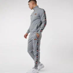 Ellesse Herren Giraldo Tracksuit mit Beinbesatz Grau