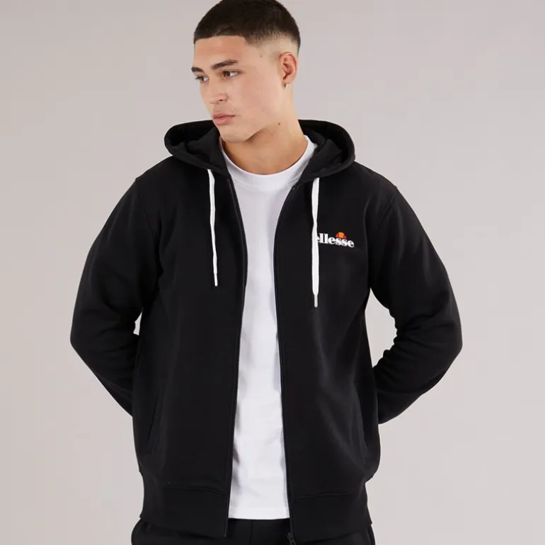Ellesse Herren Klemerio Full Zip Hoodie Schwarz