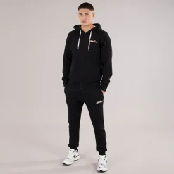 Ellesse Herren Klemerio Full Zip Hoodie Schwarz