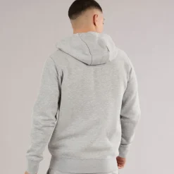 Ellesse Herren Klemerio Full Zip Hoodie Light Grey Marl