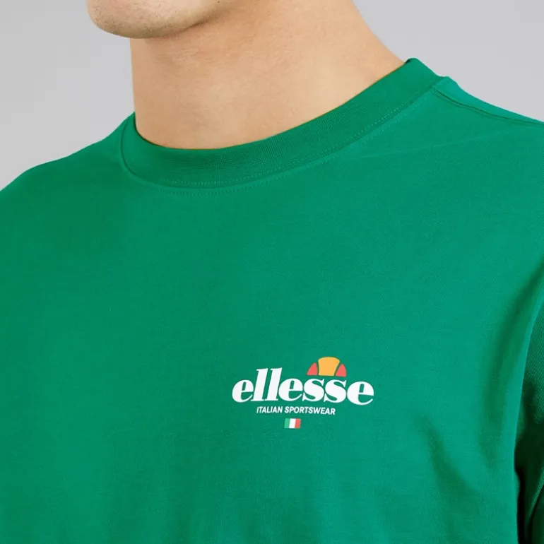 Ellesse Herren Lyon Relaxed Fit Rücken Logo T Shirt Grün