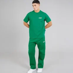 Ellesse Herren Lyon Relaxed Fit Rücken Logo T Shirt Grün