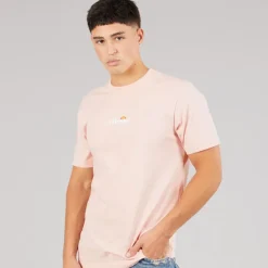 Ellesse Herren Ollio 2 Zentral Logo T Shirt Light Pink
