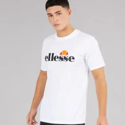 Ellesse Herren Prado 2 Großes Logo T Shirt Weiß