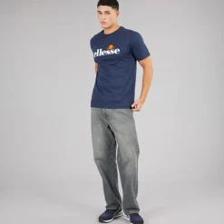 Ellesse Herren Prado 2 Großes Logo T Shirt Navy