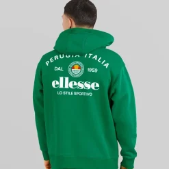 Ellesse Herren Recke Relaxed Fit Hoodie Grün