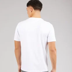 Ellesse Herren Squalius Retro Streifen T Shirt Weiß