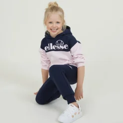 Ellesse Hoodie und Jogginghose Set Mädchen Eloise Logo Marine/Pink
