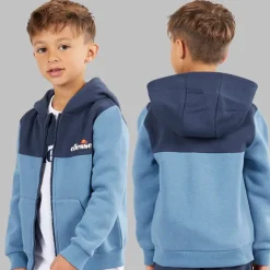 Ellesse Junge Harrison Hoodie T-Shirt und Jogginghose Set Blau / Weiß
