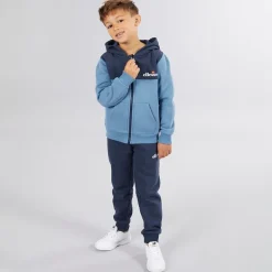 Ellesse Junge Harrison Hoodie T-Shirt und Jogginghose Set Blau / Weiß