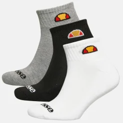 Ellesse Kinder 3er-Pack Quarter Socken Multi