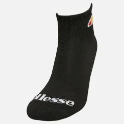 Ellesse Kinder 3er-Pack Viertel Socken Schwarz