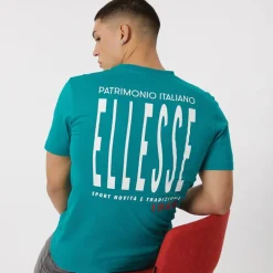 Ellesse T-Shirt Herren Retanna Rückenlogo Dunkelgrün