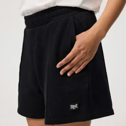 Everlast Damen weiter Pintuck Sweat Shorts Black Beauty