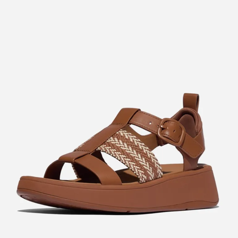 FitFlop Damen F Mode Fischer Sandalen Deep Tan/Paris Beige