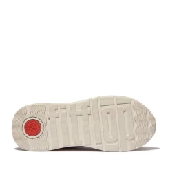 FitFlop Damen F-Mode Leder Wildleder Mix Flatform Sneaker Classic Beige
