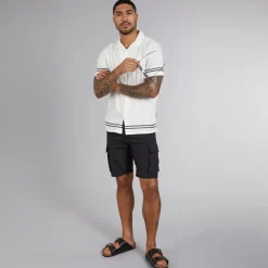 French Connection Cargo Shorts Tech Herren Schwarz