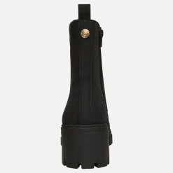 French Connection Damen Klobige Schnürstiefel Schwarz