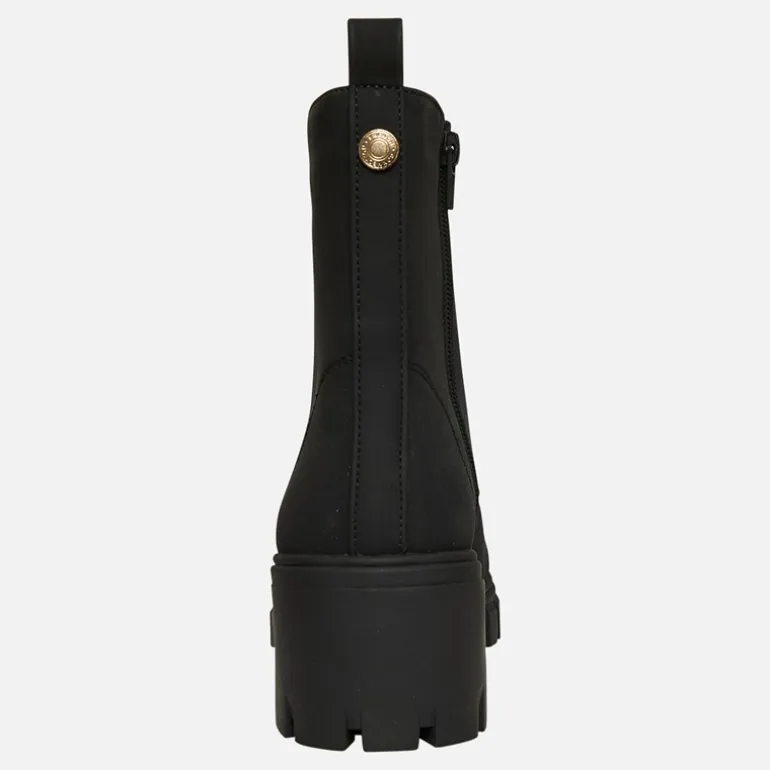 French Connection Damen Klobige Schnürstiefel Schwarz