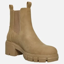 French Connection Damen Klobige Chelsea Stiefel Stein