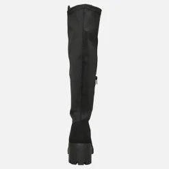 French Connection Damen Klobig Kniehoch Stretch Stiefel Schwarz