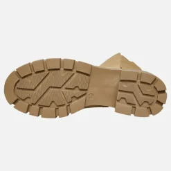 French Connection Damen Klobige Kniehohe Stretch Stiefel Stein