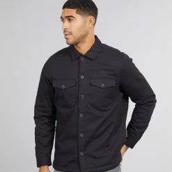French Connection Herren Arbeits Borg Hemd Marine