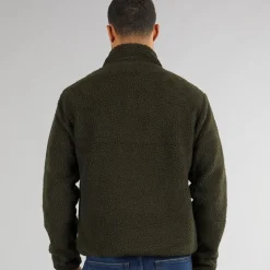 French Connection Herren Borg Trichterkragen Fleece Khaki