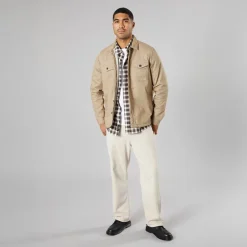 French Connection Herren Borg Overshirt Stein