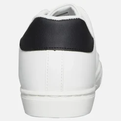 French Connection Herren Contrast Heel Tennis Sneaker Weiß