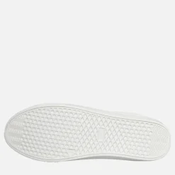 French Connection Herren Contrast Heel Tennis Sneaker Weiß