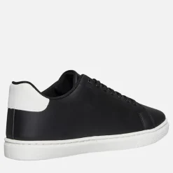 French Connection Herren Contrast Heel Tennis Sneaker Schwarz