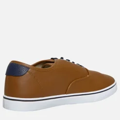 French Connection Herren Deck PU Leinenschuhe Braun