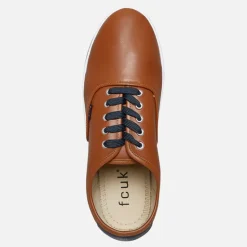 French Connection Herren Deck PU Leinenschuhe Braun