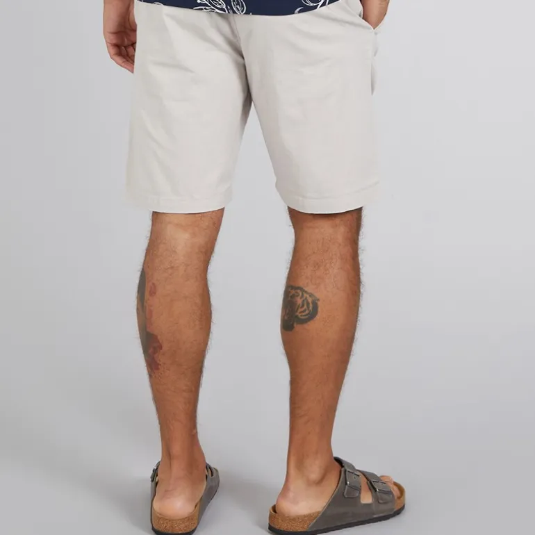 French Connection Herren Drawstring Shorts Ecru