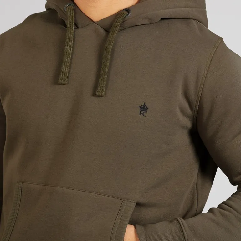 French Connection Herren Kapuzenpullover Khaki