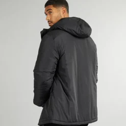 French Connection Herren Parka Jacke Schwarz