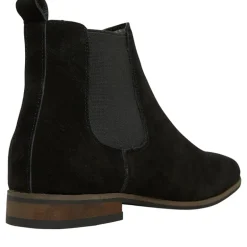 French Connection Herren Suede Chelsea Stiefeletten Schwarz