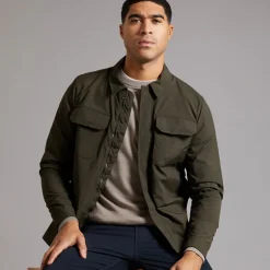 French Connection Herren Tech Overshirt Khaki