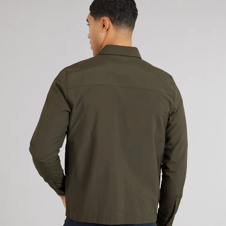 French Connection Herren Tech Overshirt Khaki